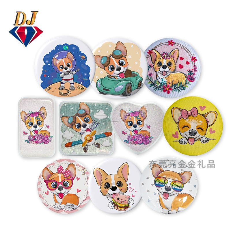 不同工艺的马口铁徽章吧唧